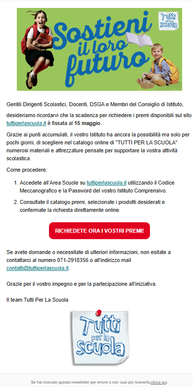 Richiesta premi